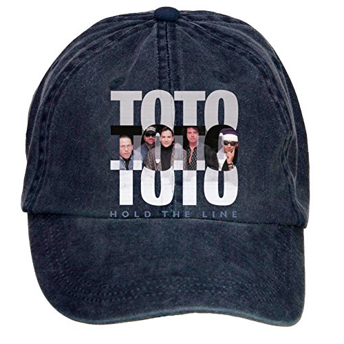 7893302997962 - TOTO WALLPAPER ADJUSTABLE DESIGNED UNISEX BASEBALL CAPS BY FASHIO SHIR NAVY ONE SIZE