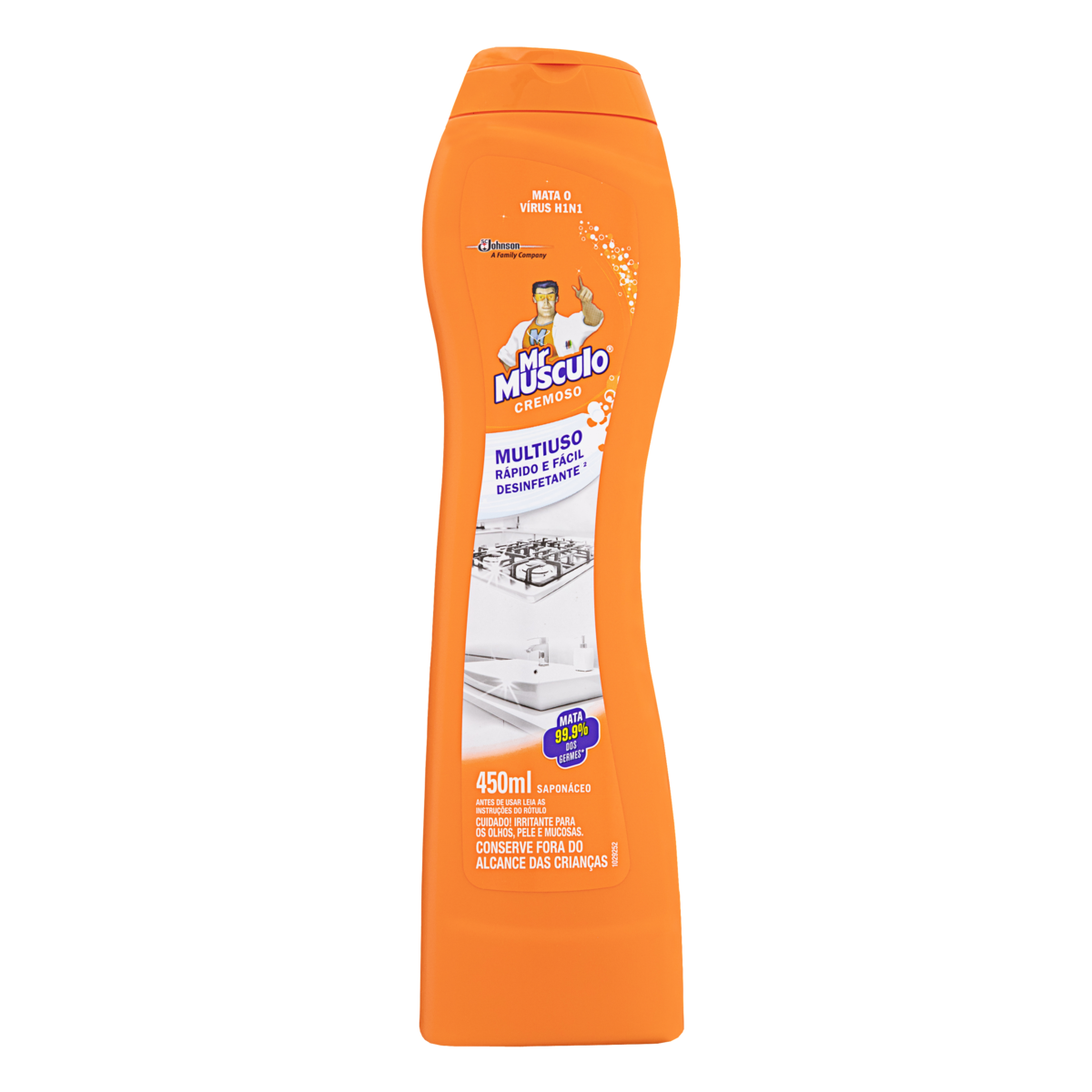 7894650005880 - SAPONÁCEO CREMOSO MR MÚSCULO SQUEEZE 450ML
