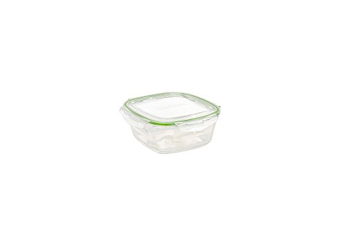 7894993110128 - MARINEX FACILITA HOT SQUARE GLASS BOWL WITH PLASTIC LOCKING LID, 10-OUNCE, CLEAR