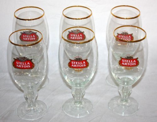 0789542359257 - STELLA ARTOIS BELGIAN CHALICE BEER GLASSES 0.33L - SET OF 4