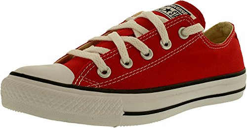 7895491352713 - CONVERSE MEN'S CHUCK TAYLOR ALL STAR CORE LOW TOP CANVAS RED ANKLE-HIGH RUBBER FASHION SNEAKER - 9.5M