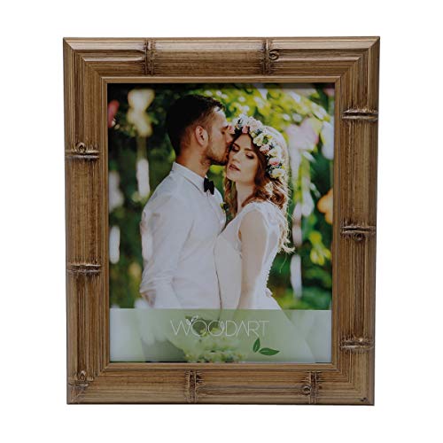 7895730119305 - WOODART WOOD PICTURE FRAME 8 BY 10-INCH BAMBOO STYLE WOOD ARTISAN-CRAFTED