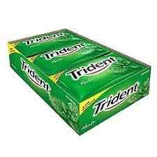 7895800400142 - CHICLE TRIDENT MENTA 21UNIDADE X 8,5G