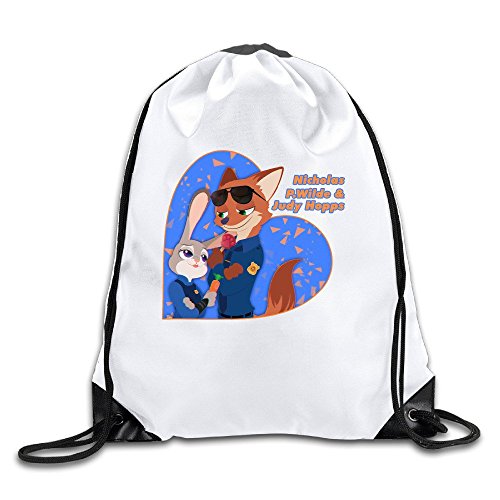 7895927761607 - FJKA JUDY AND NICK FALL IN LOVE POLYESTER DRAWSTRING BAGS
