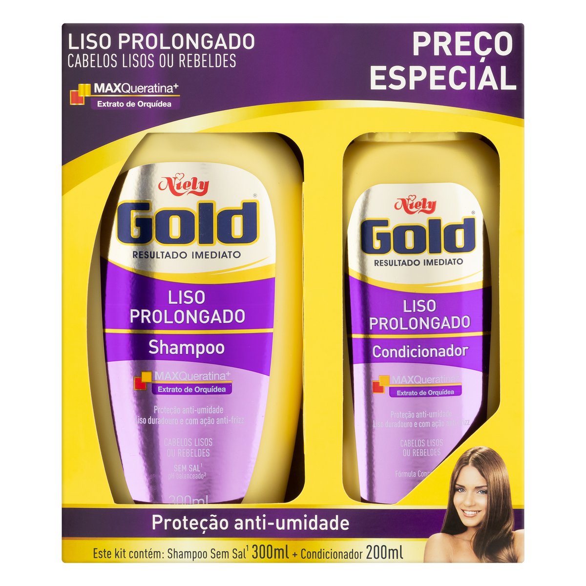 7896000713186 - KIT SH + CO NIELY GOLD 300ML LISO ABSOLUTO UNIT