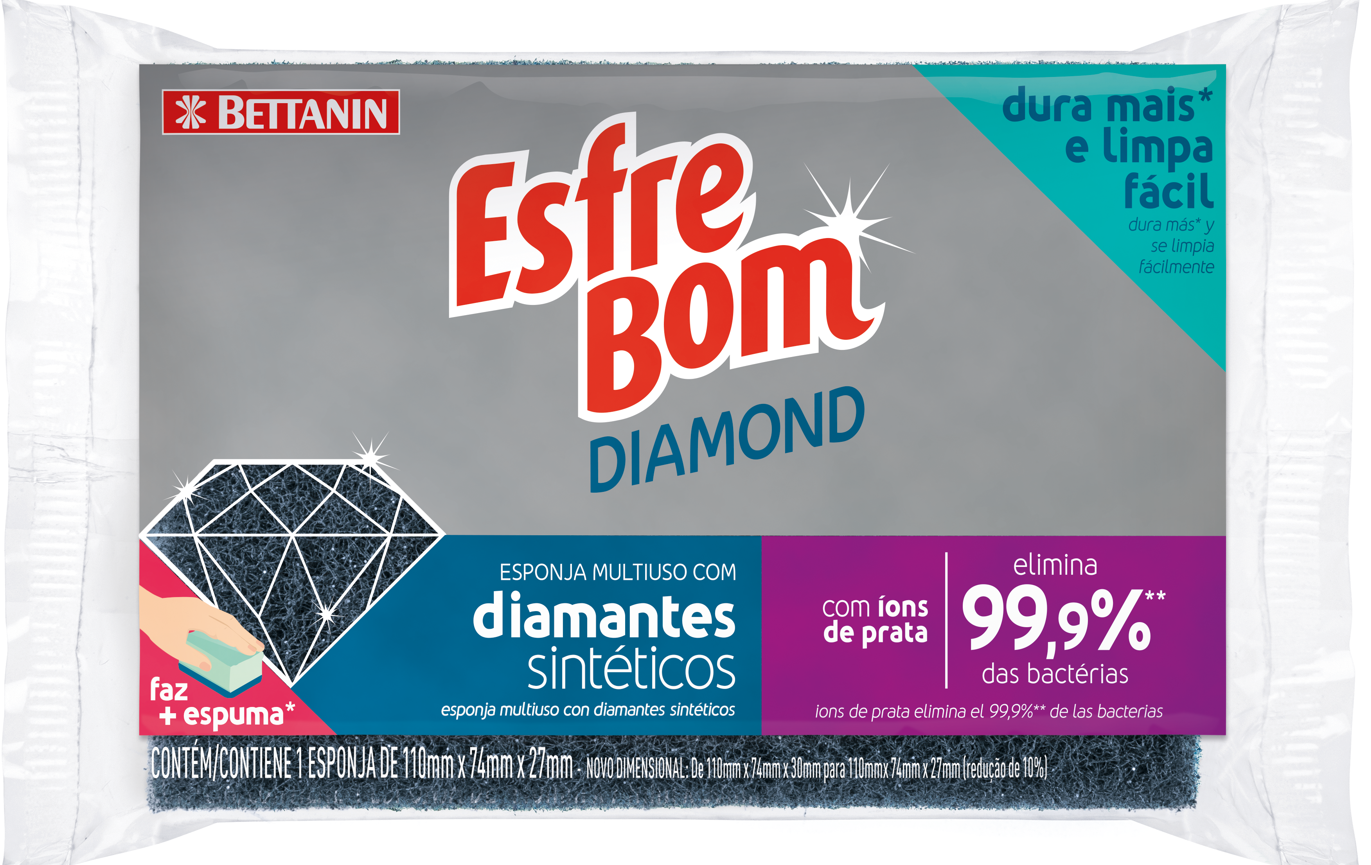 7896001004481 - ESPONJA ESFREBOM DIAMOND C/1