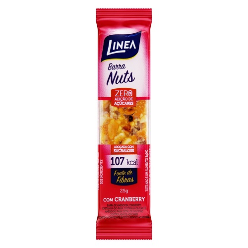 7896001223608 - BARRA DE NUTS CASTANHA COM CRANBERRY NUTS LINEA PACOTE 25G