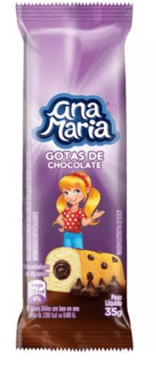7896002301497 - BOLINHO ANA MARIA GOTAS CHOCOLATE 35G
