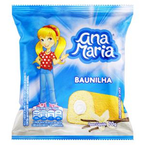 Bolo Baunilha com Gotas de Chocolate Recheio Chocolate Ana Maria