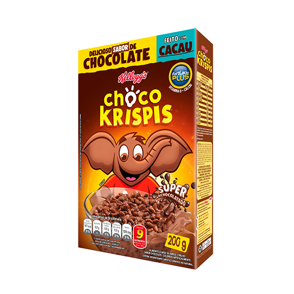 7896004007267 - BISCOITO COOKIE CHOCOLATE COM GOTAS DE CHOCOLATE KELLOGGS CHOCO KRISPIS PACOTE 60G