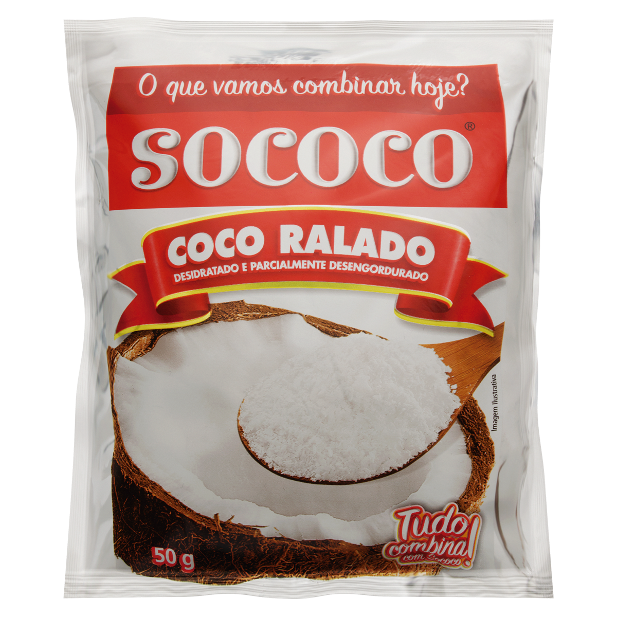 7896004400020 - COCO RALADO DESIDRATADO SOCOCO PACOTE 50G