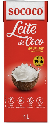 7896004401416 - LEITE DE COCO TRADICIONAL SOCOCO CAIXA 1L