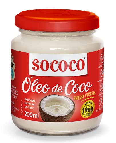 7896004402031 - ÓLEO DE COCO EXTRA VIRGEM SOCOCO VIDRO 200ML