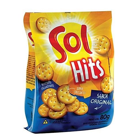 7896005217450 - BISCOITO QUEIJO SOL HITS PACOTE 80G