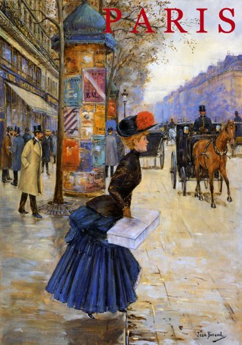 7896006200239 - PARIS BOULEVARD STREET SCENE FRENCH THEATER CAFE SHOPPING TRAVEL TOURISM FRANCE 12 X 16 POSTER REPRO
