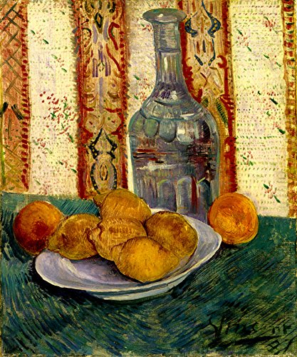 7896006268413 - STILL LIFE WITH CARAFE AND LEMONS 1886 IMPRESSIONIST PAINTING BY VINCENT VAN GOGH LARGE CANVAS REPRO