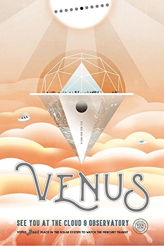 7896006297437 - USA SPACE TRAVEL PLANET VENUS SEE YOU AT THE CLOUD 9 OBSERVATORY 20 X 30 ON CANVAS POSTER REPRO WE HAVE OTHER SIZES