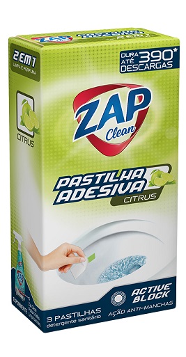7896013404415 - PASTILHA ADESIVA ZAP CLEAN CITRUS 30G