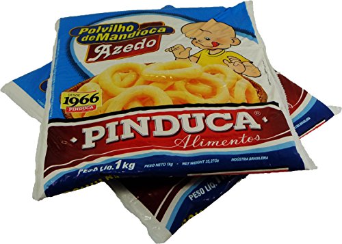 7896015970079 - PINDUCA - SOUR MANIOC STARCH - ALMIDÓN DE YUCA - 35.2OZ (PACK OF 02) | POLVILHO AZEDO - 1KG