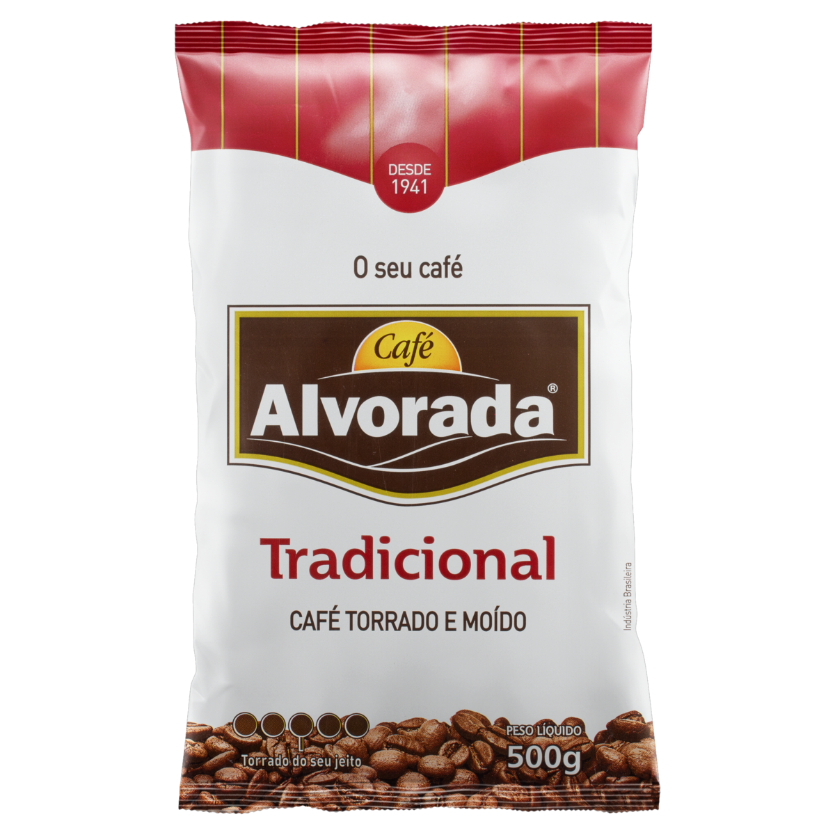 7896016700019 - CAFÉ TORRADO E MOÍDO TRADICIONAL CAFÉ ALVORADA PACOTE 500G