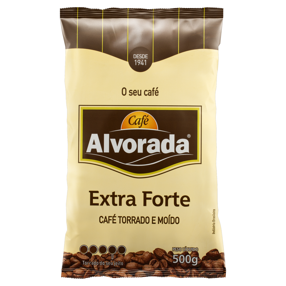 7896016700033 - CAFÉ TORRADO E MOÍDO EXTRAFORTE CAFÉ ALVORADA PACOTE 500G