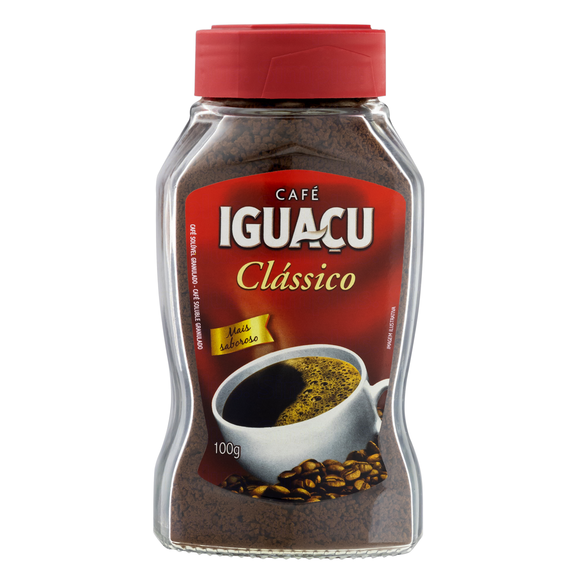 7896019206778 - CAFÉ SOLÚVEL GRANULADO CLÁSSICO IGUAÇU VIDRO 100G