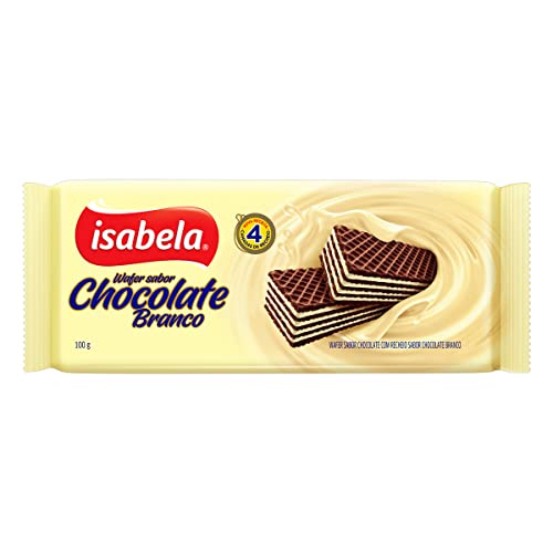 7896022086213 - BISCOITO WAFER CHOCOLATE RECHEIO CHOCOLATE BRANCO ISABELA PACOTE 100G