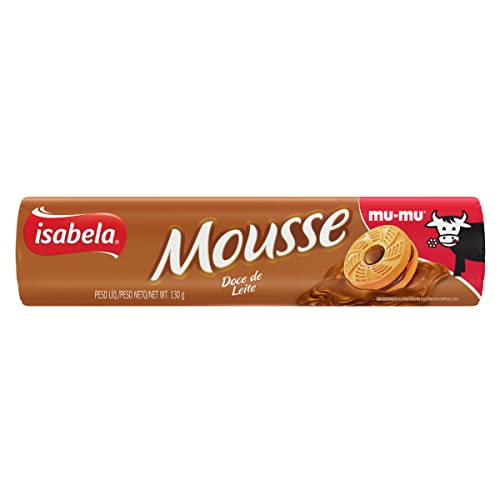 7896022086688 - BISCOITO DOCE DE LEITE ISABELA MOUSSE PACOTE 130G