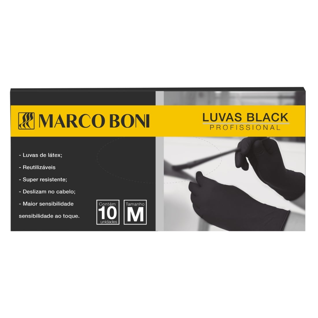 7896025522589 - LUVAS BLACK MARCO BONI C/10 M