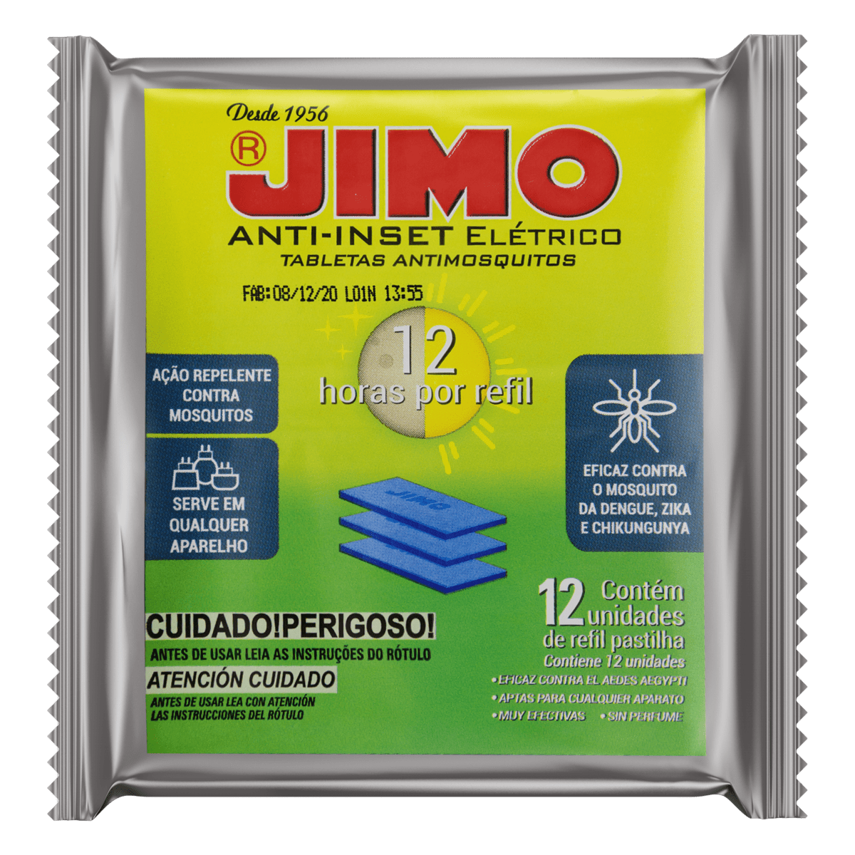 7896027010008 - REFIL JIMO ANTI-INSETICIDA C/12