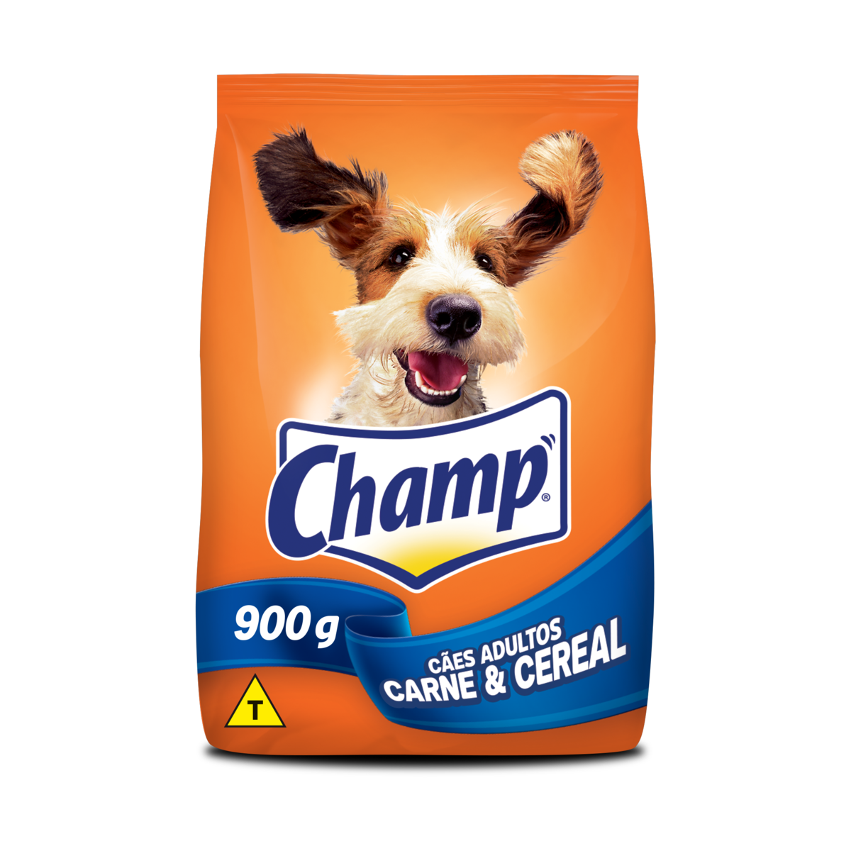 7896029082348 - ALIMENTO PARA CÃES ADULTOS CARNE & CEREAL CHAMP PACOTE 900G