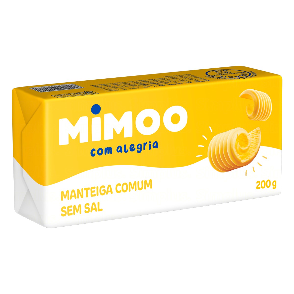 7896030520860 - MANTEIGA COMUM SEM SAL MIMOO 200G