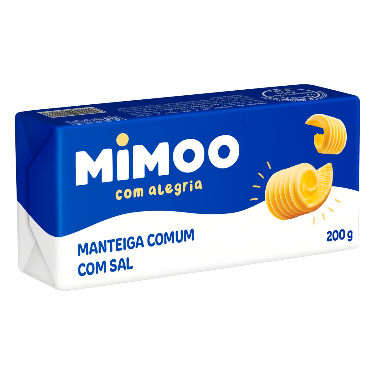 7896030520877 - MANTEIGA COMUM COM SAL MIMOO 200G