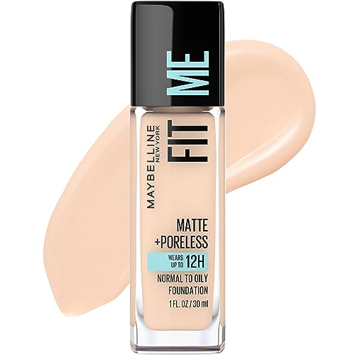 0789603465811 - MAYBELLINE NEW YORK FIT ME MATTE PLUS PORELESS FOUNDATION MAKEUP, NATURAL IVORY, 1 FLUID OUNCE