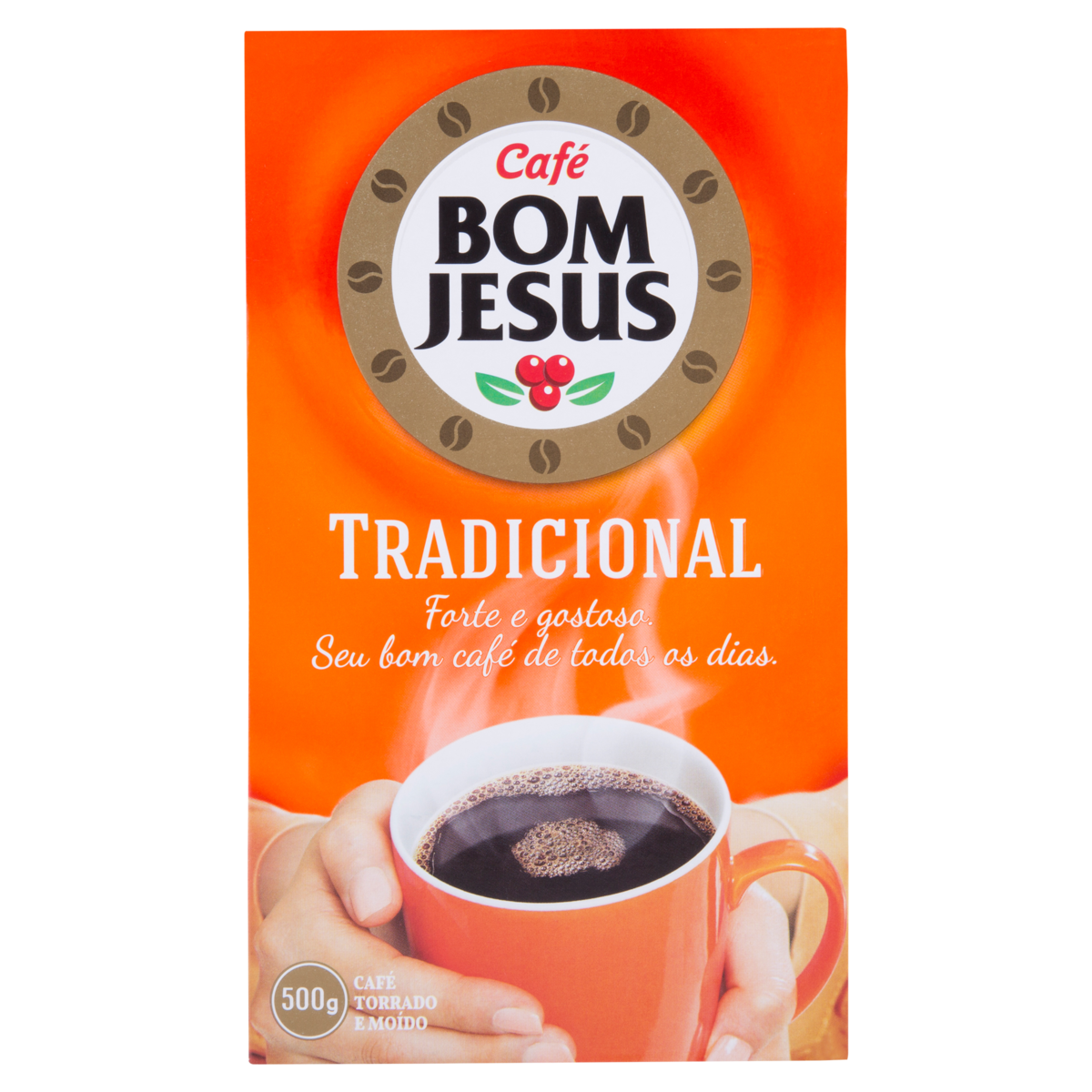 7896035733326 - CAFÉ TORRADO E MOÍDO TRADICIONAL BOM JESUS CAIXA 500G