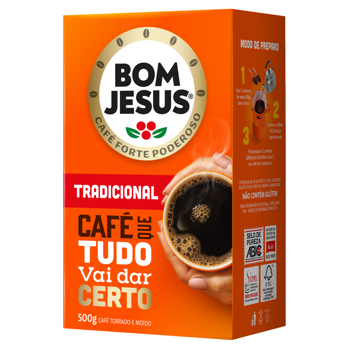 7896035733371 - CAFE BOM JESUS VACUO L500 P TRADIC
