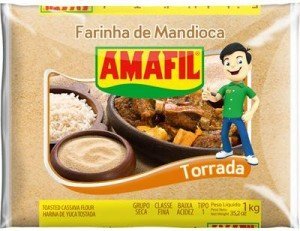 7896035911120 - AMAFIL - FARINHA DE MANDIOCA TORRADA 1 KG (TOASTED)