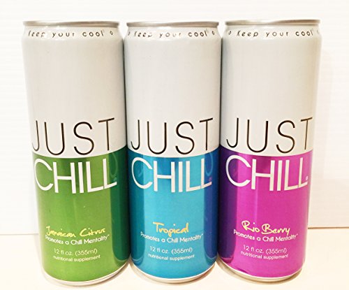 0789603939275 - 6 PACK - JUST CHILL - VARIETY : TROPICAL, JAMAICAN CITRUS, RIO BERRY - 12OZ.