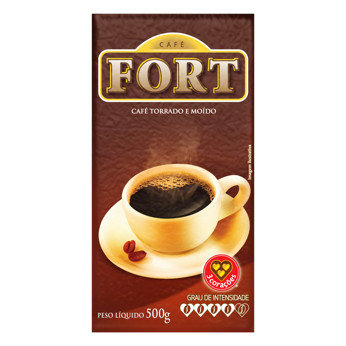 7896045102419 - CAFE 3 CORACOES FORT 500G A VACUO