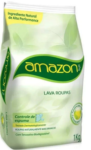 7896056402942 - LAVA-ROUPAS PÓ AMAZON H2O PACOTE 1KG