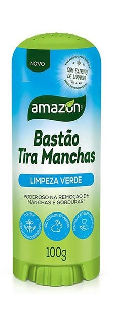 7896056406254 - TIRA MANCHAS AMAZON LIMP VERDE BASTAO 100G