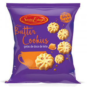 7896064205672 - BISC COOKIES SANTA EDWIGES MINI BUTTER DOCE LEITE 90G