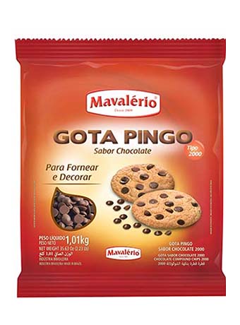 7896072644418 - CHOCOLATE GOTAS MAVALÉRIO PACOTE 1,01KG