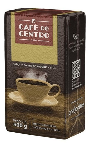 7896078309106 - CAFÉ TORRADO E MOÍDO TRADICIONAL CAFÉ DO CENTRO PACOTE 500G