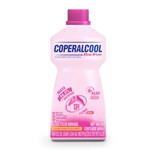 7896090703586 - ALCOOL COPERALCOOL 500ML 70º BACFREE FLORAL