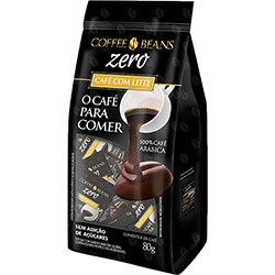 7896094807280 - CONFEITO DE CAFÉ SORTIDO COM LEITE ZERO COFFEE BEANS -...