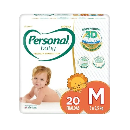Fralda Descartável Personal Baby Premium Hiper 1 Pacote Todos os