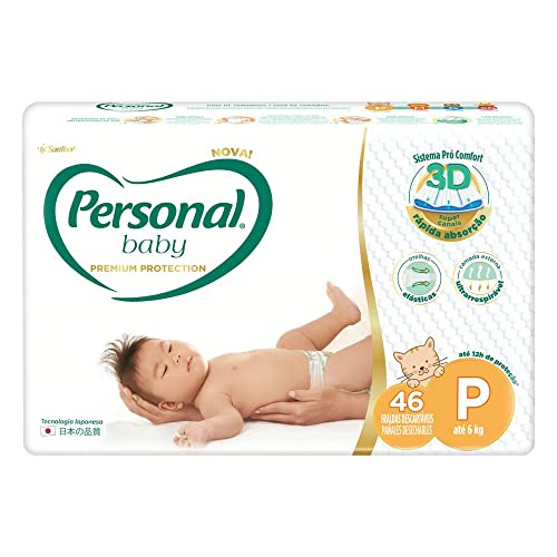 7896110010861 - FRALDA DESCARTÁVEL INFANTIL PERSONAL BABY PREMIUM PROTECTION P PACOTE 46 UNIDADES