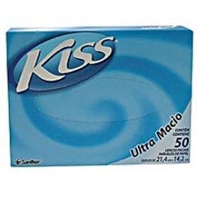 7896110011189 - LENÇO DE PAPEL KISS FACIAL COM 50 UNIDADES