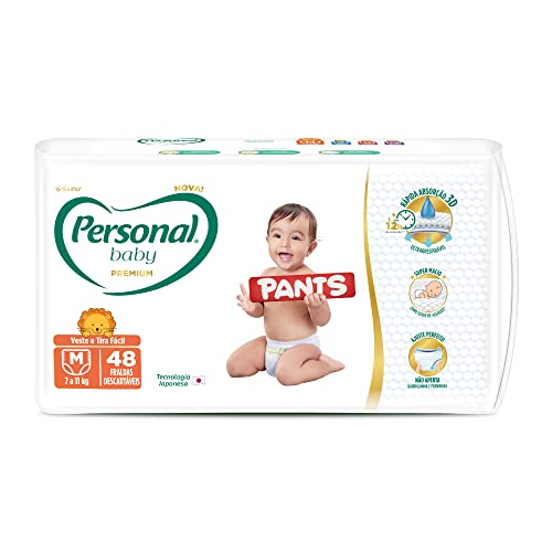7896110011363 - FRALDA DESCARTÁVEL PANTS PERSONAL BABY PREMIUM M PACOTE 48 UNIDADES